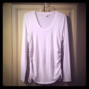 Gap Long-Sleeved Side-Ruched Sweater, Size Small